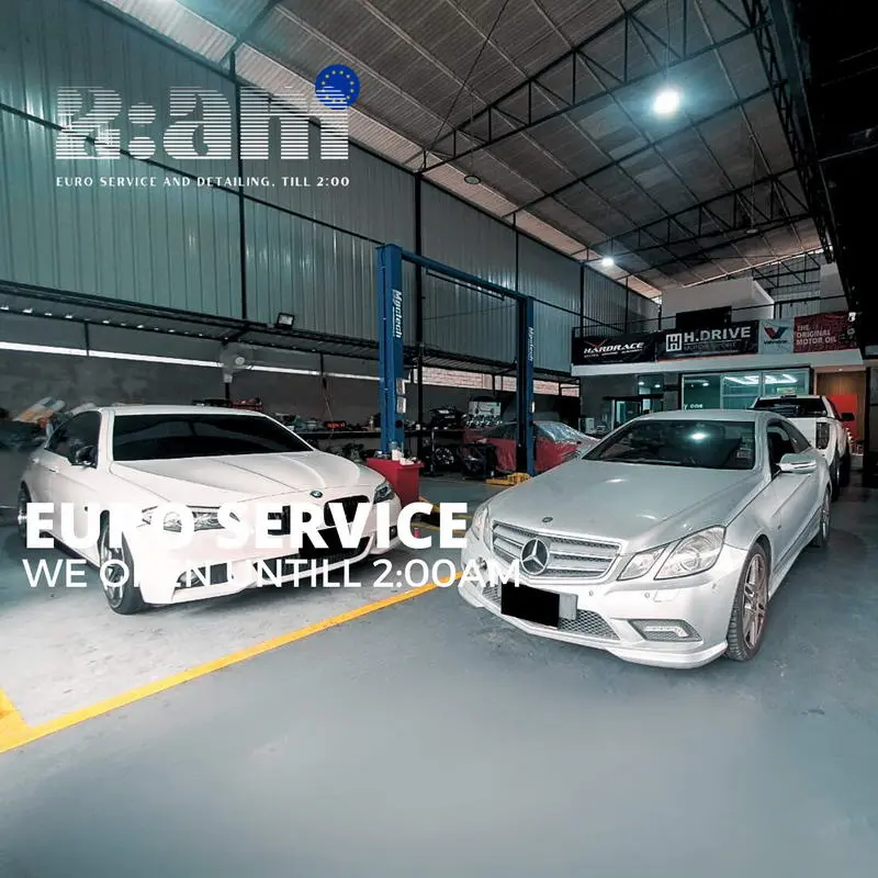 รถ BENZ และ BMW ที่เข้ารับบริการในอู่ 2AM EURO SERVICE