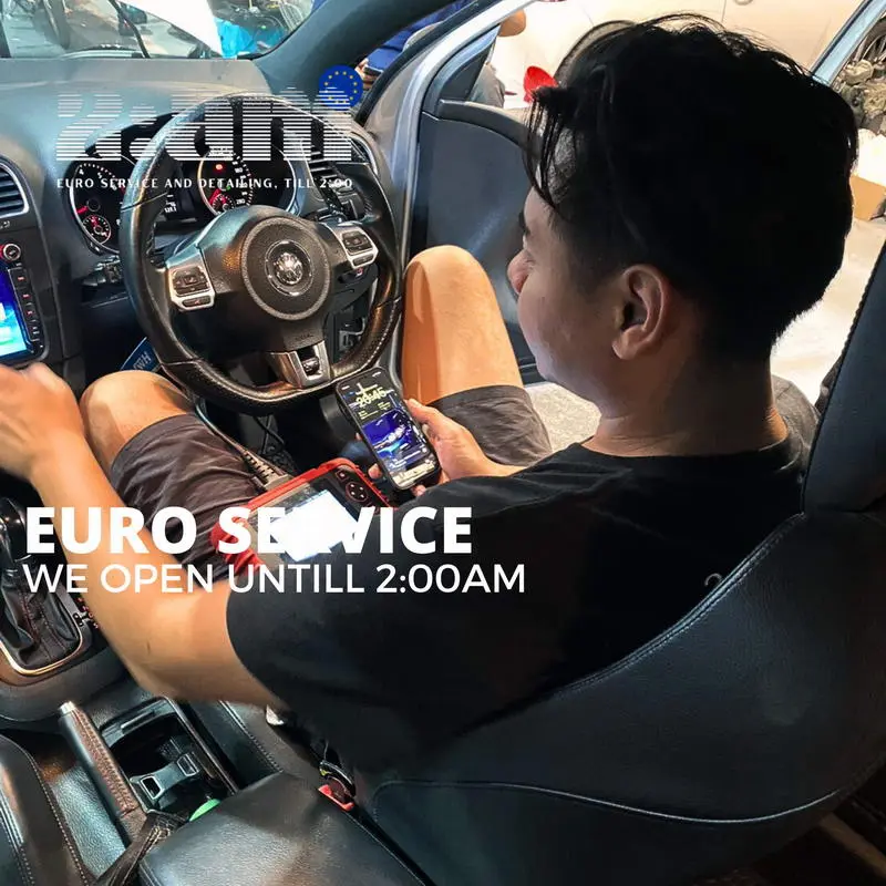 บริการซ่อม Volkswagen ตรวจเช็กและวิเคราะห์ระบบรถด้วยเครื่องมือวินิจฉัย 2AM Euro Service