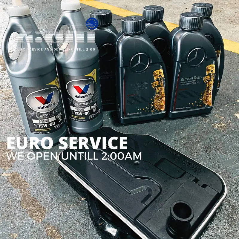 น้ำมันเกียร์และน้ำมันสำหรับบำรุงรักษา Mercedes-Benz ที่ 2AM Euro Service