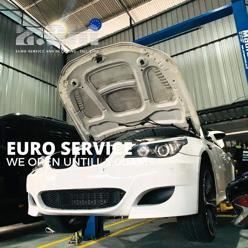 BMW เข้ารับบริการตรวจเช็กช่วงล่างและระบบรถที่ 2AM Euro Service
