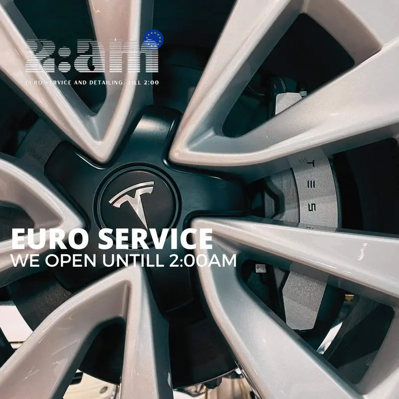 ล้อและระบบเบรก Tesla ตรวจเช็กโดยช่างผู้เชี่ยวชาญ 2AM Euro Service