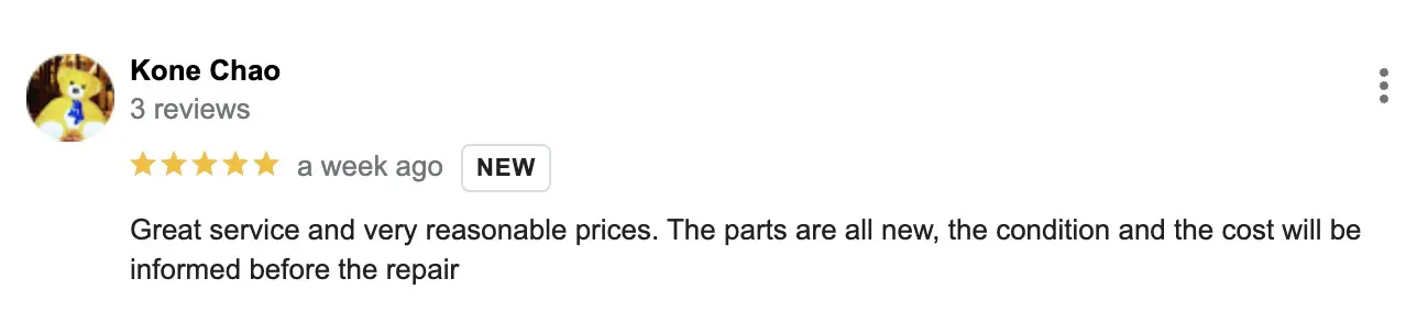 Review Great Service